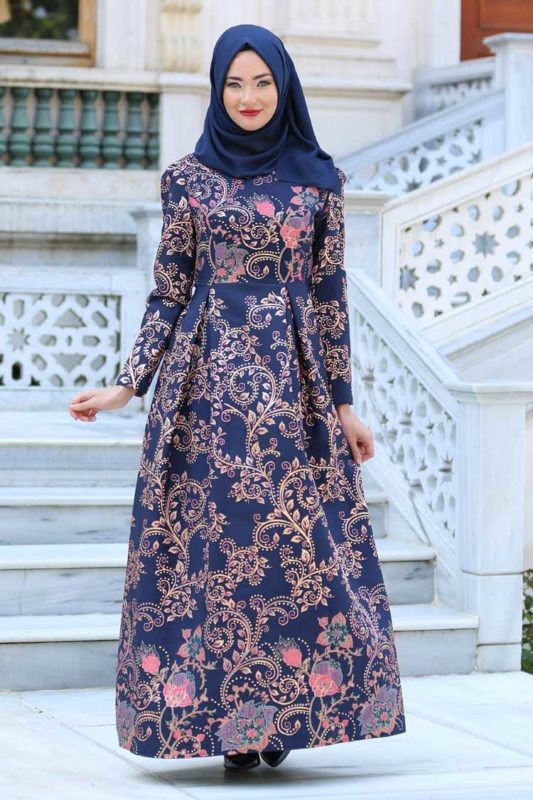 model dress panjang batik elegan